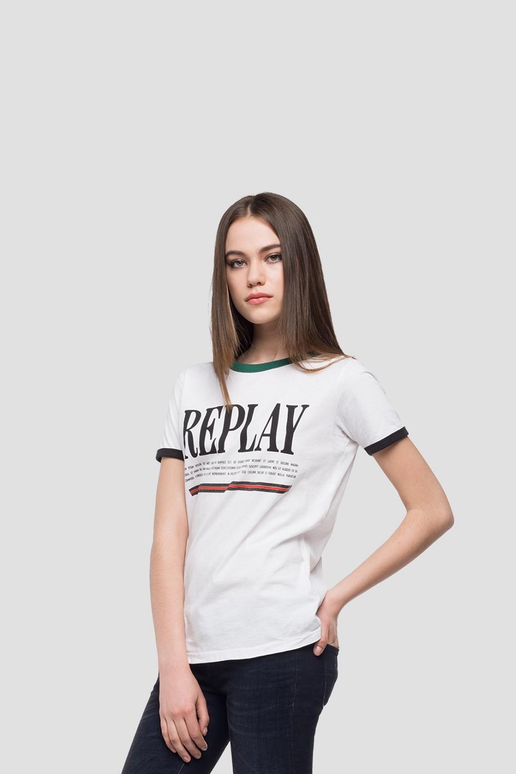 Camiseta con logo Replay Mikonos