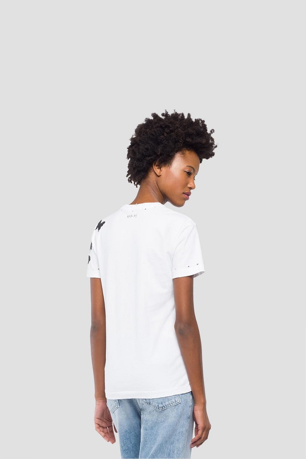 CAMISETA MARIPOSAS REPLAY MIKONOS MODA