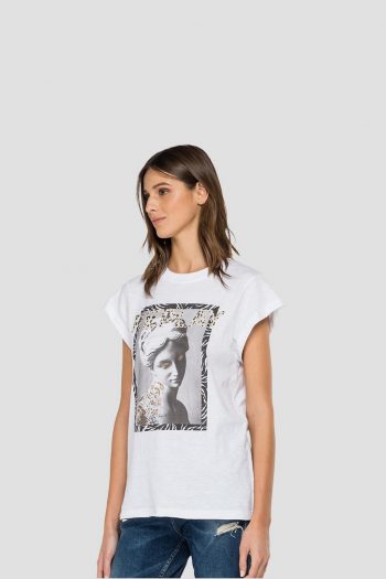 CAMISETA ESTAMPADA REPLAY MIKONOS