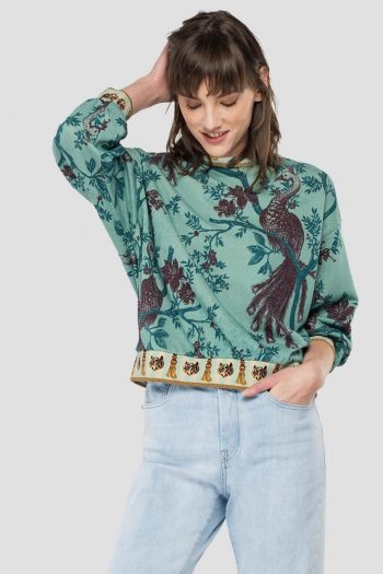 SUDADERA REPLAY ESTAMPADA