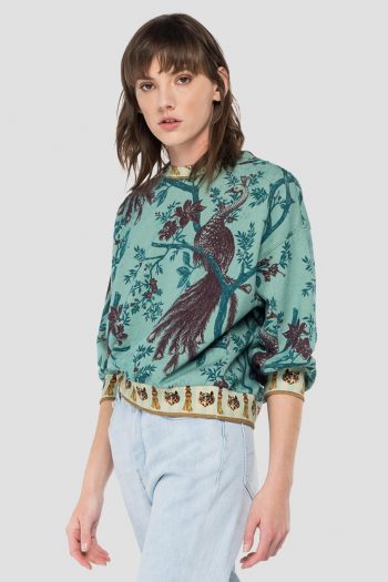 SUDADERA REPLAY ESTAMPADA